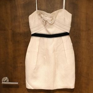 Strapless BCBG Max Azria Cream Dress Size 4